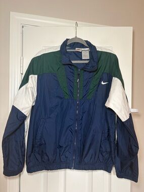 Vintage 90s Nike Tri Color Windbreaker Jacket Men’s Medium‎